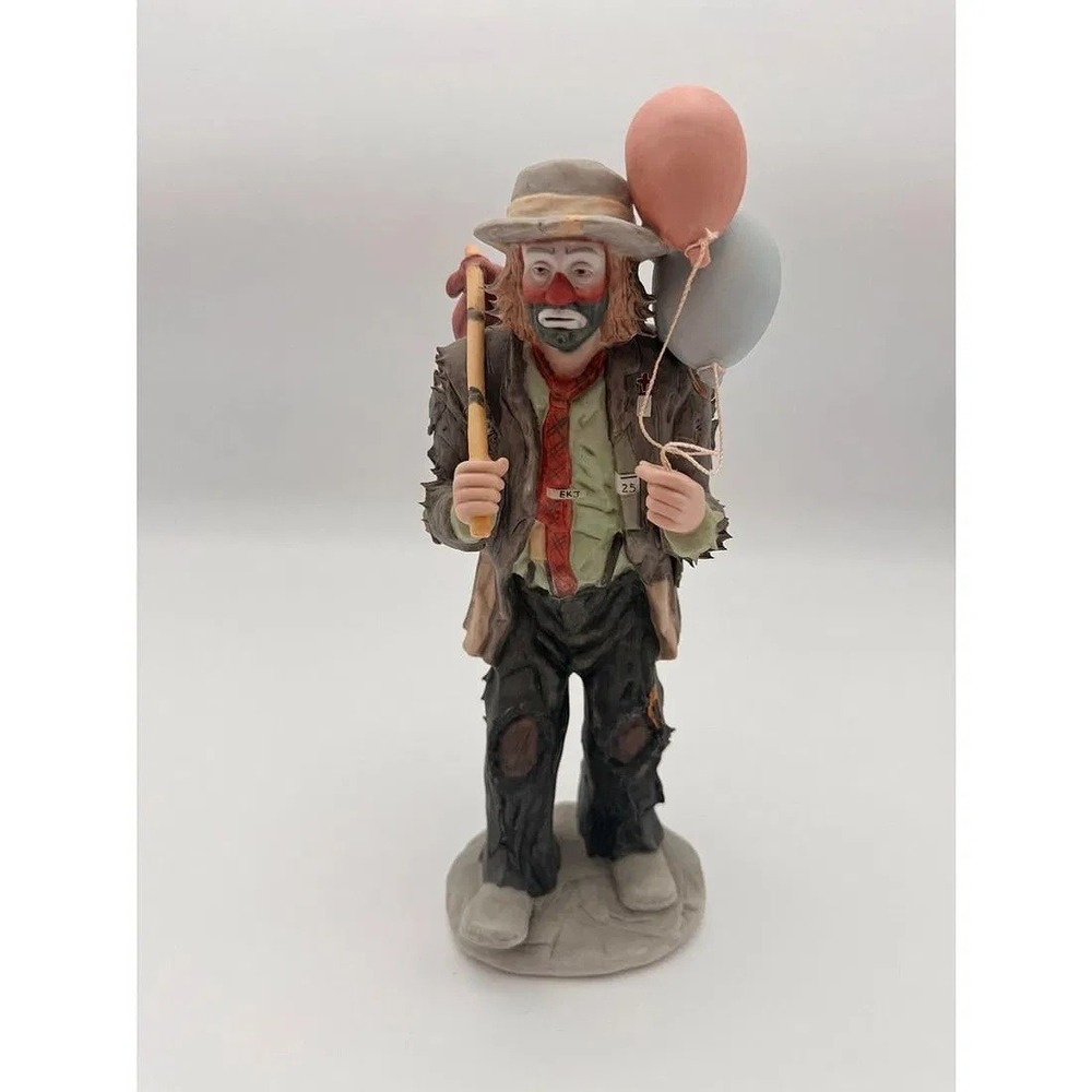Vintage Emmett Kelly Jr Flambro Weary Willie Hobo Clown Balloons For Sale 1986